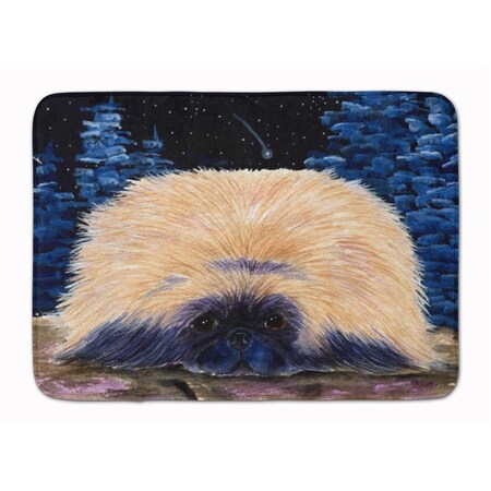 Carolines Treasures Starry Night Pekingese Machine Washable Memory Foam Mat SS8439RUG
